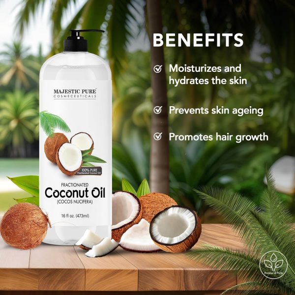 Coconut Oil for Skin, Lip, Body, Hair Oil, Moisturizer - Image 2