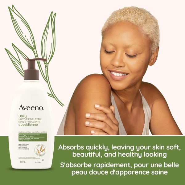 Daily Moisturizing Lotion, Dry Skin, Non Comedogenic, Prebiotic Oat - Image 3