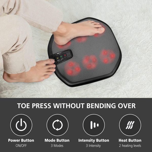 Foot Massager with Heat, Heated Electric Kneading Foot Massager - Image 3