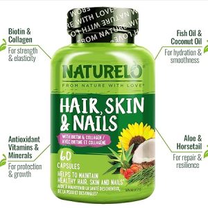 Hair, Skin and Nails Vitamins – 5000 mcg Biotin2