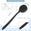 Silicone Back Scrubber (Thick Bristles) & Bath Glove & Face Brush Set(3PCS) - Image 3
